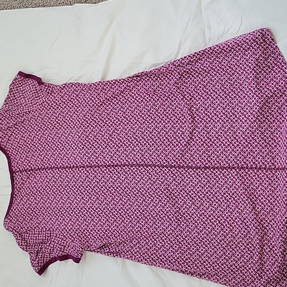 Lucky Brand Womens Floral Print  Pajama Dress, Lounge Pinkish Purple Sz Large - Picture 6 of 6